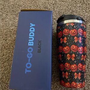 To-Go Buddy Black Pumpkin Tumbler